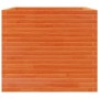 Jardinera madera maciza de pino marrón cera 80x80x68,5 cm en Macetas y jardineras | Comprar online en Foru.es
