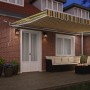 Toldo retráctil automático  con LED verde y amarillo 500x300 cm, Telón de reemplazo  para marco de 5x3 m verde y amarillo | Foro24.es | Tu tienda online para hogar, jardín y más Foro24.es
