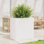 Jardinera madera maciza de pino blanco 70x40x68,5 cm en Macetas y jardineras | Comprar online en Foru.es