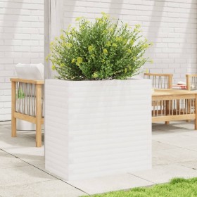 Jardinera madera maciza de pino blanco 70x40x68,5 cm en Macetas y jardineras | Comprar online en Foru.es