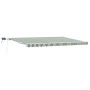 Toldo retráctil manual  con LED verde y blanco 500x300 cm, Tela de repuesto para toldo  para marco de 5x3 m verde y blanco | Foro24.es | Tu tienda online para hogar, jardín y más Foro24.es