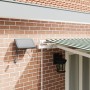Toldo retráctil manual  con LED verde y blanco 500x300 cm, Tela de repuesto para toldo  para marco de 5x3 m verde y blanco | Foro24.es | Tu tienda online para hogar, jardín y más Foro24.es