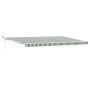 Toldo Retráctil Automático con LED Verde y Blanco 500x300 cm,  Tela de Reemplazo para Toldo de 5x3 m Marco Verde y Blanco | Foro24.es | Tu tienda online para hogar, jardín y más Foro24.es