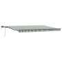 Toldo Manual Retráctil con LED Verde y Blanco 500x300 cm, Tela de Reemplazo para Toldo  para Estructura de 5x3 m Verde y Blanco | Foro24.es | Tu tienda online para hogar, jardín y más Foro24.es