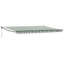 Toldo Manual Retráctil Verde y Blanco 500x300 cm , Tela de Reemplazo para Toldo  de 5x3 m Verde y Blanco | Foro24.es | Tu tienda online para hogar, jardín y más Foro24.es