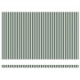 Toldo Manual Retráctil Verde y Blanco 500x300 cm , Tela de Reemplazo para Toldo  de 5x3 m Verde y Blanco | Foro24.es | Tu tienda online para hogar, jardín y más Foro24.es