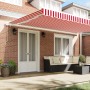Toldo Manual Retráctil Rayas Rojas y Blancas 500x350 cm | Foro24.es | Tu tienda online para hogar, jardín y más Foro24.es