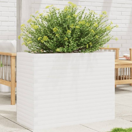 Jardinera madera maciza de pino blanco 90x40x68,5 cm en Macetas y jardineras | Comprar online en Foru.es