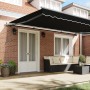 Toldo Retráctil Manual  Negro 500x350 cm, Tela de Reemplazo para Toldo  para marco de 5x3.5 m Negro | Foro24.es | Tu tienda online para hogar, jardín y más Foro24.es