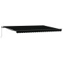 Toldo Retráctil Manual  Negro 500x350 cm, Tela de Reemplazo para Toldo  para marco de 5x3.5 m Negro | Foro24.es | Tu tienda online para hogar, jardín y más Foro24.es
