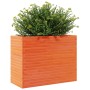 Jardinera madera maciza de pino marrón cera 90x40x68,5 cm en Macetas y jardineras | Comprar online en Foru.es
