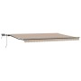 Toldo retráctil manual de  con LED beige 500x350 cm, Toldo de repuesto para marco de 5x3.5 m beige | Foro24.es | Tu tienda online para hogar, jardín y más Foro24.es