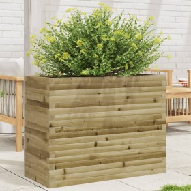 Jardinera madera de pino impregnada 90x40x68,5 cm en Macetas y jardineras | Comprar online en Foru.es