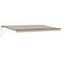 Toldo Retráctil Automático  Beige 500x350 cm, Tejido de Reemplazo para Toldo  de 5x3.5 m Beige | Foro24.es | Tu tienda online para hogar, jardín y más Foro24.es