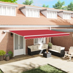Comprar Toldo Retráctil Manual con LED Rojo