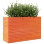 Jardinera madera maciza de pino marrón cera 110x40x68,5 cm en Macetas y jardineras | Comprar online en Foru.es