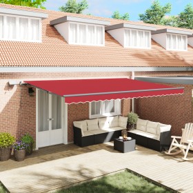 Comprar Toldo Retráctil Manual con LED Rojo