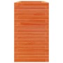 Jardinera madera maciza de pino marrón cera 110x40x68,5 cm en Macetas y jardineras | Comprar online en Foru.es