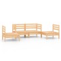Juego de muebles de jardín 4 piezas madera maciza de pino de vidaXL, Conjuntos de jardín - Ref: Foro24-3082522, Precio: 177,6...