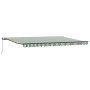 Toldo retráctil manual verde y blanco 500x350 cm,  Tela de reposición para toldo de 5x3.5 m marco verde y blanco | Foro24.es | Tu tienda online para hogar, jardín y más Foro24.es