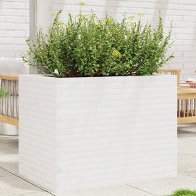 Jardinera madera maciza de pino blanco 90x60x68,5 cm en Macetas y jardineras | Comprar online en Foru.es