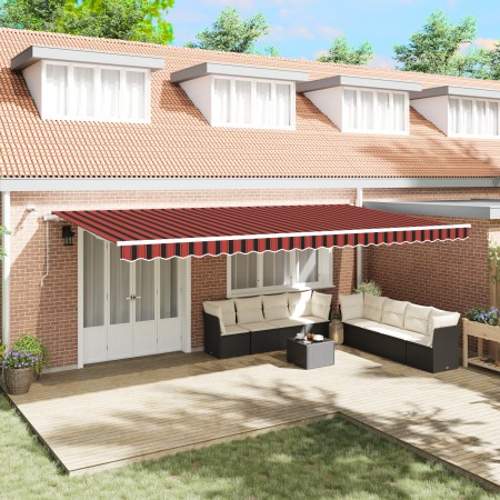 Toldo Automático Retráctil con LED en Naranja y Marrón 600x300 cm | Foro24.es | Tu tienda online para hogar, jardín y más Foro24.es