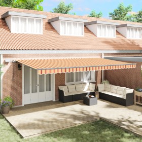 Comprar Toldo Retráctil Manual con LED Amarillo y