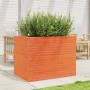 Jardinera madera maciza de pino marrón cera 90x60x68,5 cm en Macetas y jardineras | Comprar online en Foru.es