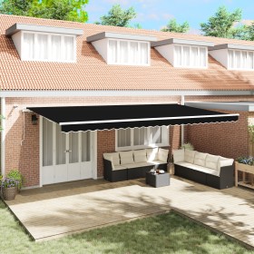 Comprar Toldo Retráctil Automático con LED Negro