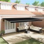 Toldo Retráctil Automático  Negro 600x300 cm, Tela de Reemplazo para Toldo  para Marco de 6x3 m Negro | Foro24.es | Tu tienda online para hogar, jardín y más Foro24.es
