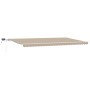 Toldo manual retráctil beige con LED 600x300 cm, Tela de repuesto para toldo  para marco de 6x3 m beige | Foro24.es | Tu tienda online para hogar, jardín y más Foro24.es