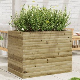 Jardinera madera de pino impregnada 90x60x68,5 cm en Macetas y jardineras | Comprar online en Foru.es