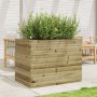 Jardinera madera de pino impregnada 90x60x68,5 cm en Macetas y jardineras | Comprar online en Foru.es