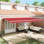 Toldo Retráctil Manual  Rojo 600x300 cm, Tela de Reemplazo para Toldo  para Marco de 6x3 m Rojo | Foro24.es | Tu tienda online para hogar, jardín y más Foro24.es