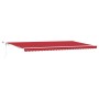 Toldo Retráctil Automático VidaXL con LED Rojo 600x300 cm, Tela de Reemplazo para Toldo VidaXL de 6x3 m Rojo | Foro24.es | Tu tienda online para hogar, jardín y más Foro24.es