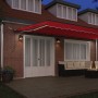 Toldo Retráctil Automático con LED Rojo 600x300 cm, Tela de Reemplazo para Toldo  para Marco de 6x3 m Rojo | Foro24.es | Tu tienda online para hogar, jardín y más Foro24.es
