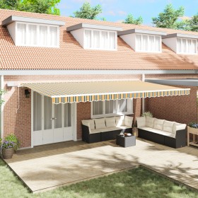 Comprar Toldo Retráctil Manual con LED Verde y
