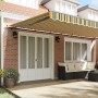 Toldo Retráctil Manual  Verde y Amarillo 600x300 cm, Tela de Reemplazo para Toldo  de 6x3 m Verde y Amarillo | Foro24.es | Tu tienda online para hogar, jardín y más Foro24.es