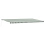 Toldo Retráctil Manual Verde y Blanco 600x300 cm, Tela de Reemplazo para Toldo 6x3 m Verde y Blanco de , Toldos - Ref: Foro24...