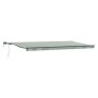 Toldo Retráctil Manual  con LED Verde y Blanco 600x300 cm, Tela de Repuesto para Toldo  para Marco de 6x3 m Verde y Blanco | Foro24.es | Tu tienda online para hogar, jardín y más Foro24.es