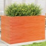 Jardinera madera maciza de pino marrón cera 110x60x68,5 cm en Macetas y jardineras | Comprar online en Foru.es