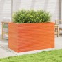 Jardinera madera maciza de pino marrón cera 110x60x68,5 cm en Macetas y jardineras | Comprar online en Foru.es