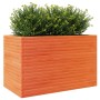 Jardinera madera maciza de pino marrón cera 110x60x68,5 cm en Macetas y jardineras | Comprar online en Foru.es