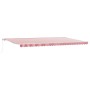 Toldo retráctil manual rayas rojas y blancas 600x350 cm | Foro24.es | Tu tienda online para hogar, jardín y más Foro24.es