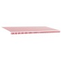 Toldo retráctil manual rayas rojas y blancas 600x350 cm | Foro24.es | Tu tienda online para hogar, jardín y más Foro24.es