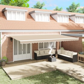 Comprar Toldo Retráctil Automático con LED Beige