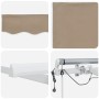 Toldo Retráctil Automático  con LED Beige 600x350 cm, Tela de Repuesto para Toldo  de 6x3,5 m Beige | Foro24.es | Tu tienda online para hogar, jardín y más Foro24.es
