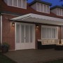 Toldo Retráctil Automático  con LED Blanco 600x350 cm, Tela de Repuesto para Toldo  6x3.5 m Blanco | Foro24.es | Tu tienda online para hogar, jardín y más Foro24.es