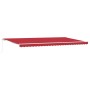 Toldo Retráctil Manual Rojo 600x350 cm, Tela de recambio para toldo  para marco de 6x3.5 m Rojo | Foro24.es | Tu tienda online para hogar, jardín y más Foro24.es