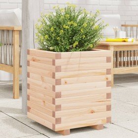 Jardinera madera maciza de pino 40x40x49,5 cm en Macetas y jardineras | Comprar online en Foru.es